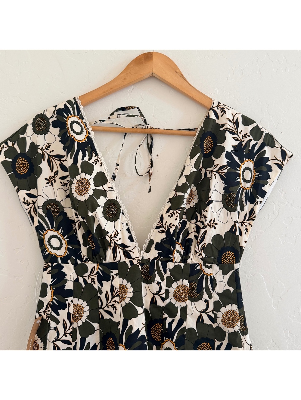 NWT O.P.T by Few Moda Retro Floral Cotton Mini Dress Size 0 Garden Party - Picture 3 of 8